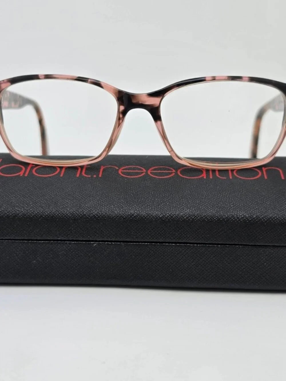 Jean Lafont Paris Lin 743 Pink Tortoise Eyeglasses Frame w Case France 53-16-138